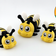 Flexi-Bee-Remb-Studios-11.png Cute Flexi Bee | Print-in-place | Без поддержки