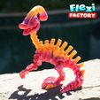 Flexi-Factory-Skeleton-Parasaurolophus_6.jpg Flexi Factory Esqueleto Parasaurolophus com versões XXl e 3MF! Inclui suporte e acessórios