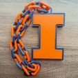 093c1b80-15a0-4920-95ac-7bab097ac41c.jpg Illinois Fighting Illini Logo Oversized Necklace, Pendant Chain