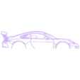 porsche 991 2 cup car 2017.stl Wall Silhouette: Porsche - porsche 991 2 cup car 2017