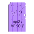 Pierre tombale - Mort de soif.stl Headstones for the Galerapagos game