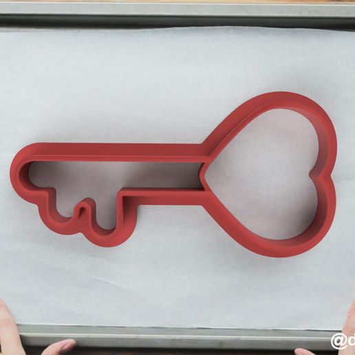 Forms for cookies and gingerbread Key to your heart 3D model