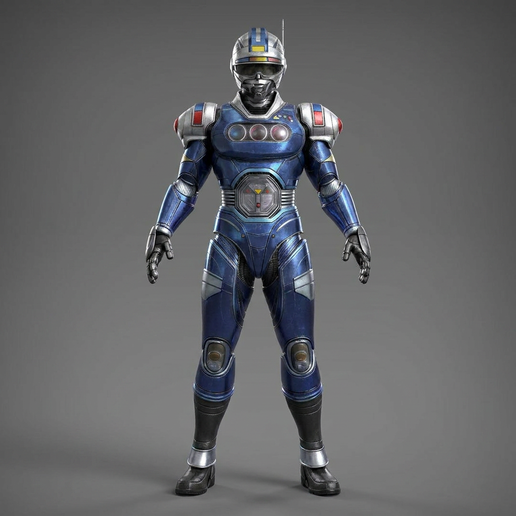 🦸 Turbo Ranger Blue Centurion・Fichier STL pour Impression 3D・Cults