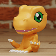 agumonA04.png Agumon Chibi Cute 2 modelos Digimon Adventure