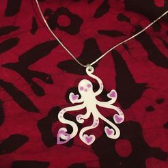 IMG_7781.jpg Free STL file OctoHearts Octopus Valentine・3D print object to download