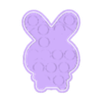 BUNNY POP IT COOKIE CUTTER DEBOSSER 1.stl BUNNY POP IT COOKIE CUTTER DEBOSSER 1 / BUNNY BUNNY COOKIE CUTTER AND STAMPER