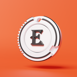 E-keychain-image-2.png STL-Datei MAGNETISCHER "E" WORT SCHLÜSSELANHÄNGER・3D-druckbares Design zum Herunterladen