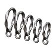 Hoop-Oval-section-Twist-triple-bail-link-size3to7-10.jpg Modelo de impressão 3D de alça dupla torcida de secção oval com laço