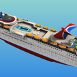 7.png CARNIVAL FASCINATION cruise ship 3d printable model