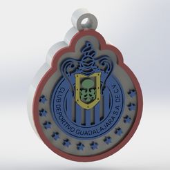 Untitled.jpg Файл STL Брелок для ключей "Чивас" из Гвадалахары・3D-печатная модель для загрузки