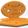 side-view.jpg Tabletop Paperweight with Born to shine message