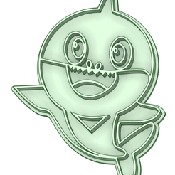 Amarillo.png STL file Baby Shark cookie cutter・3D print model to download