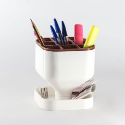 9k_-4.jpg STL-Datei oPen: Desktop pen holder kostenlos・3D-Druckvorlage zum Herunterladen