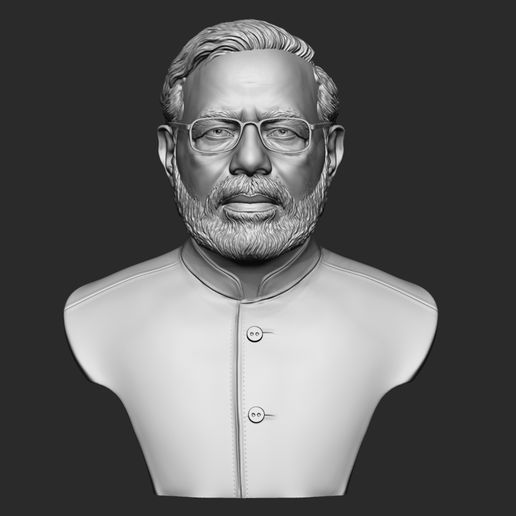 14.jpg Narendra Modi 3D Portrait sculpture