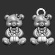 teddy-with-christmas-gift-cnc-model-keychain-14.jpg teddy with christmas gift cnc model keychain