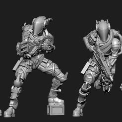 Group.jpg Archivo STL Alien Artichoke Pheromone Officer Full Pack Fireteam・Objeto para impresora 3D para descargar