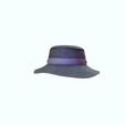 0_00001.jpg HAT 3D MODEL - Top Hat DENIM RIBBON CLOTHING DRESS British Fedora Hat with Belt Buckle Wool Jazz Hat for Autumn Winter Valentino Garavani - Rabbit skin calfskin ribbon antique