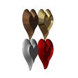 heart-shapes-03.JPG 4 Heart shaped ornaments 3D print model