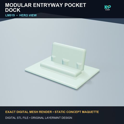 STATIC DECORATIVE STL — Modular entryway pocket dock