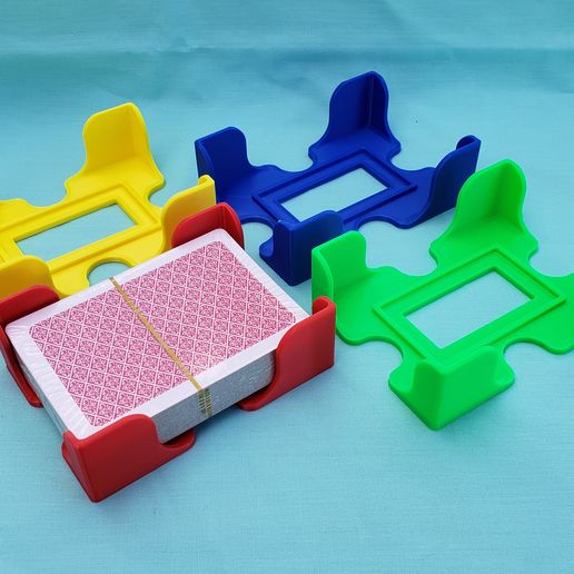 STL file Playing card tray, game card tray, game night organizing