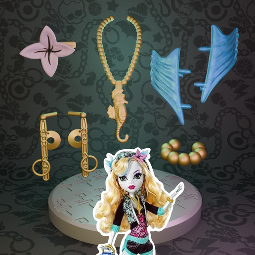 Clawdeen Wolf MuÃ±eco De Monstruos Lagoona MuÃ±eca Con Muchos