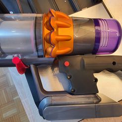 20230523_080051.jpg STL file Dyson v15 ergonomic handle with ON/OFF trigger・3D printer model to download