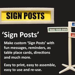 134c07bf7e04745a63de8110df31ab4a_display_large.jpg STL-Datei Sign Posts kostenlos・3D-druckbares Objekt zum herunterladen