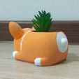 a4ea3470-2712-4989-90ac-459b616f61d0.jpg Planter corgi, dog, flower pot