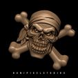 3D-pirate-bas-relife-3d-print-Holloween-3d-model,stl-file,3d-printable,3d-print-model,bas-relie.jpg 3D Pirate Skull Cross bone Bas relief design STL