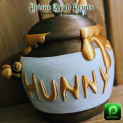 HUNNYPOT.jpg STL-Datei Winnie The Pooh Hase Topf・Modell zum Herunterladen und 3D-Drucken