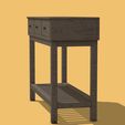 il_fullxfull.6849289080_rbra.jpg Mini Console Table 1/12 scale for Doll Funiture, Doll House