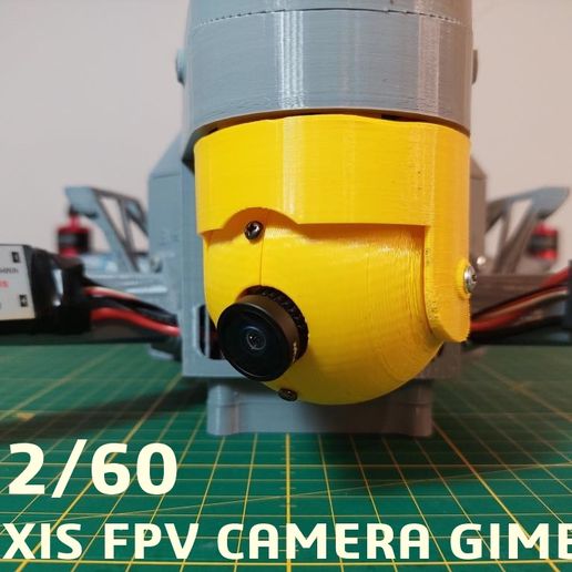 2 Axis FPV Camera Gimbal 3D model