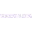 METALLICA outline.stl Metallica, logo, sign, poster, signboard, hard rock band, hard rock band