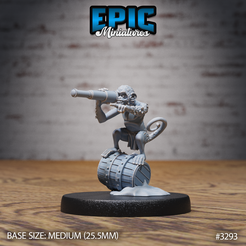 3293-Monkey-Canon-Crew-Lookout-Medium-1.png 3D file Monkey Canon Crew Lookout ‧ DnD Miniature ‧ Tabletop Miniatures ‧ Gaming Monster ‧ 3D Model ‧ RPG ‧ DnDminis ‧ STL FILE・3D printing template to download