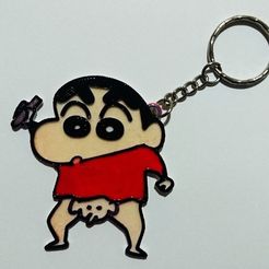e2bceae03cd53cfbcbcd55d6a25dd366_display_large.jpg Fichier STL gratuit porte-clés shin chan・Modèle imprimable en 3D à télécharger