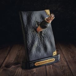 1.jpg Файл STL Tom Riddle Diary and The Basilisk Fang - Harry Potter・Дизайн 3D принтера для загрузки, tolgaaxu