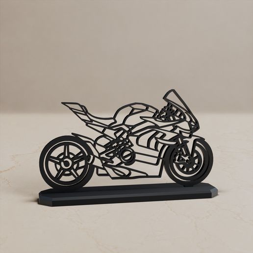 DUCATI SUPERLEGGERA V4 MODELL STAND DECOR