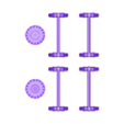 wheels_2_versions.stl 28mm用1/56クーベルワーゲン