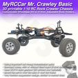 MRCC_MrCrawley_Basic_07.jpg MyRCCar Mr. Crawley Basic. 1/10 RC Rock Crawler Chassis with Customizable Wheelbase from 253 to 313mm