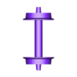 2020.01.29_wheels_with_axis_1_87.stl Platform / flatbed wagon in h0 scale with american coupler