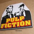 pulp-fiction-jhon-travolta-pelicula-accion-baile-musica-impresion3d.jpg Pulp Fiction Jhon Travolta, Samuel L. Jackson, Tarantino, Poster Poster, Movie Logo