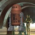 screenshot.6031.jpg Star Wars The Mandalorian . R5-D4 droid .3D action figure .OBJ Kenner style.