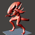 0a.png Berserker Xenomorph Hybrid AVP Evolution Predator Alien Predalien ultra detailed STL for 3D printing