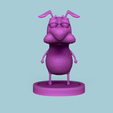 render 04.png Courage - The Cowardly Dog - Low Poly Printable Miniature