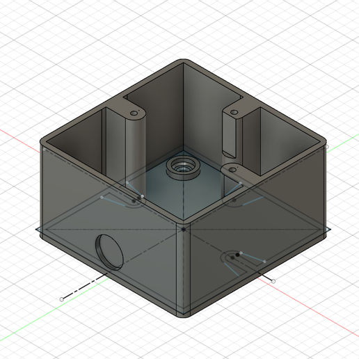 ITC T-674 Surface Mount Back Box — 87×87×48 mm