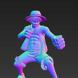 Luffy.png 猴子路飞 - 3D打印动漫人物（海贼王）