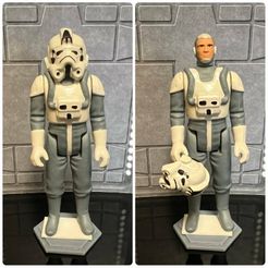 305749925_484857189858902_6308410574020921547_n.jpg STL file STAR WARS VINTAGE AT-AT DRIVER REMOVABLE HELMET, CUSTOM UNPRODUCED KENNER, HASBRO ACTION FIGURE, 3.75", 1/18, 5POA・3D printer model to download