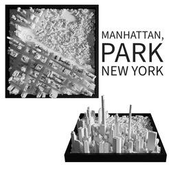 Untitled-2.png Файл STL 3D-модель парка, Манхэттен, Нью-Йорк・Шаблон для 3D-печати для загрузки