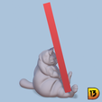 PHC02.png Phone Stand - Lazy Fat Cat