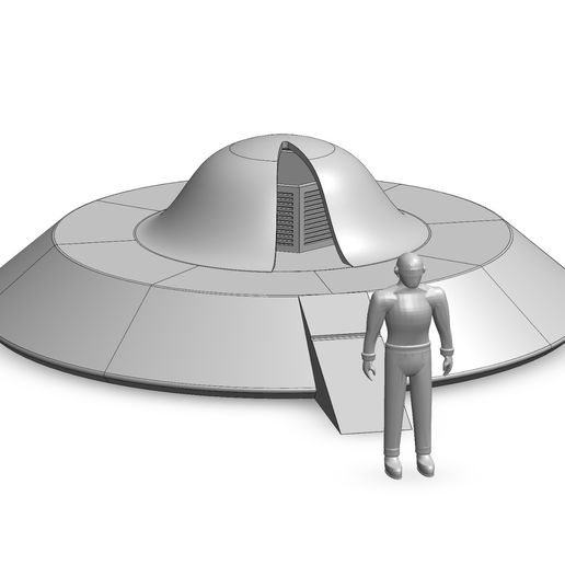 Klaatu Flying Saucer for 3.75 inch (1:18) Scale Figure Diorama